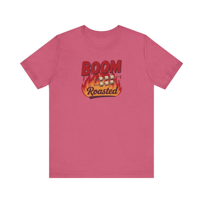 Boom, Roasted — Michael Scott Retro Tee (Light)