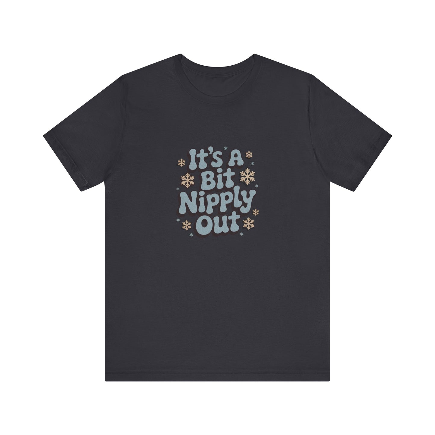 It's a Bit Nipply Out — Christmas Vacation Retro Tee (Dark)