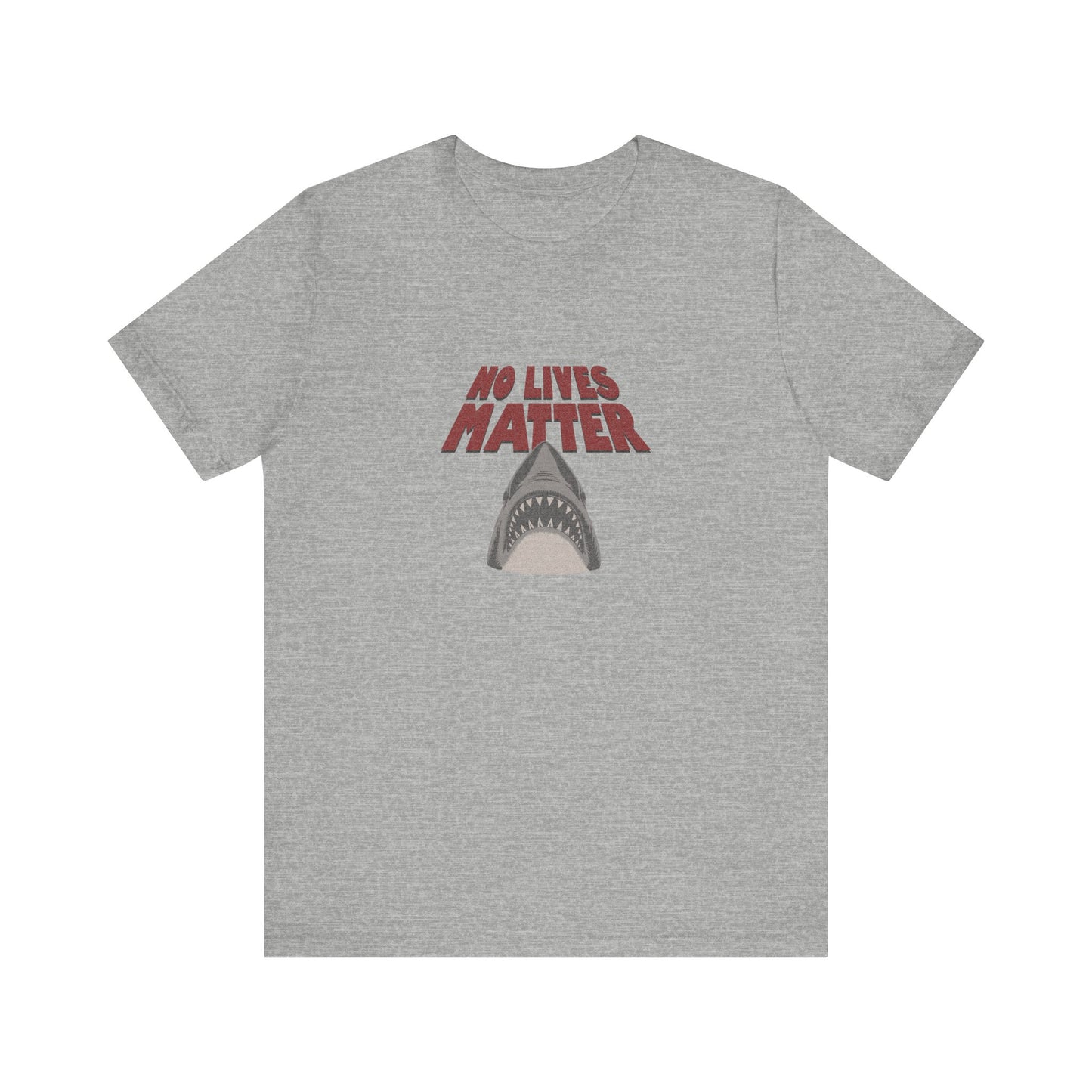 No Lives Matter — Jaws-Inspired Retro Tee (Light)