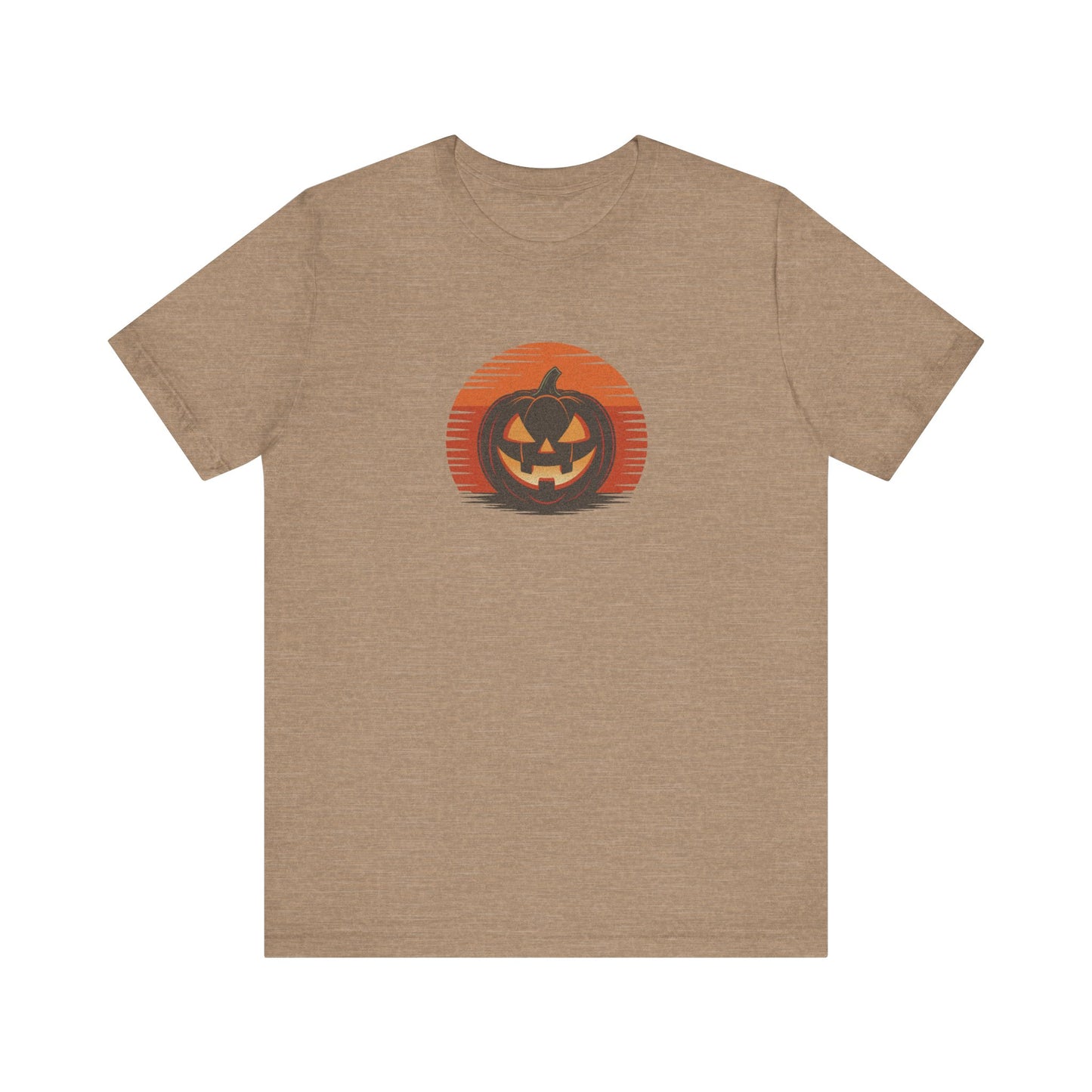 Retro Jack: Sliced Sunset — Halloween Sunset Tee (Light)