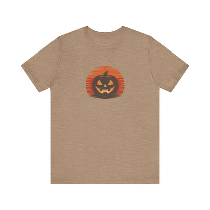 Retro Jack: Sliced Sunset — Halloween Sunset Tee (Light)