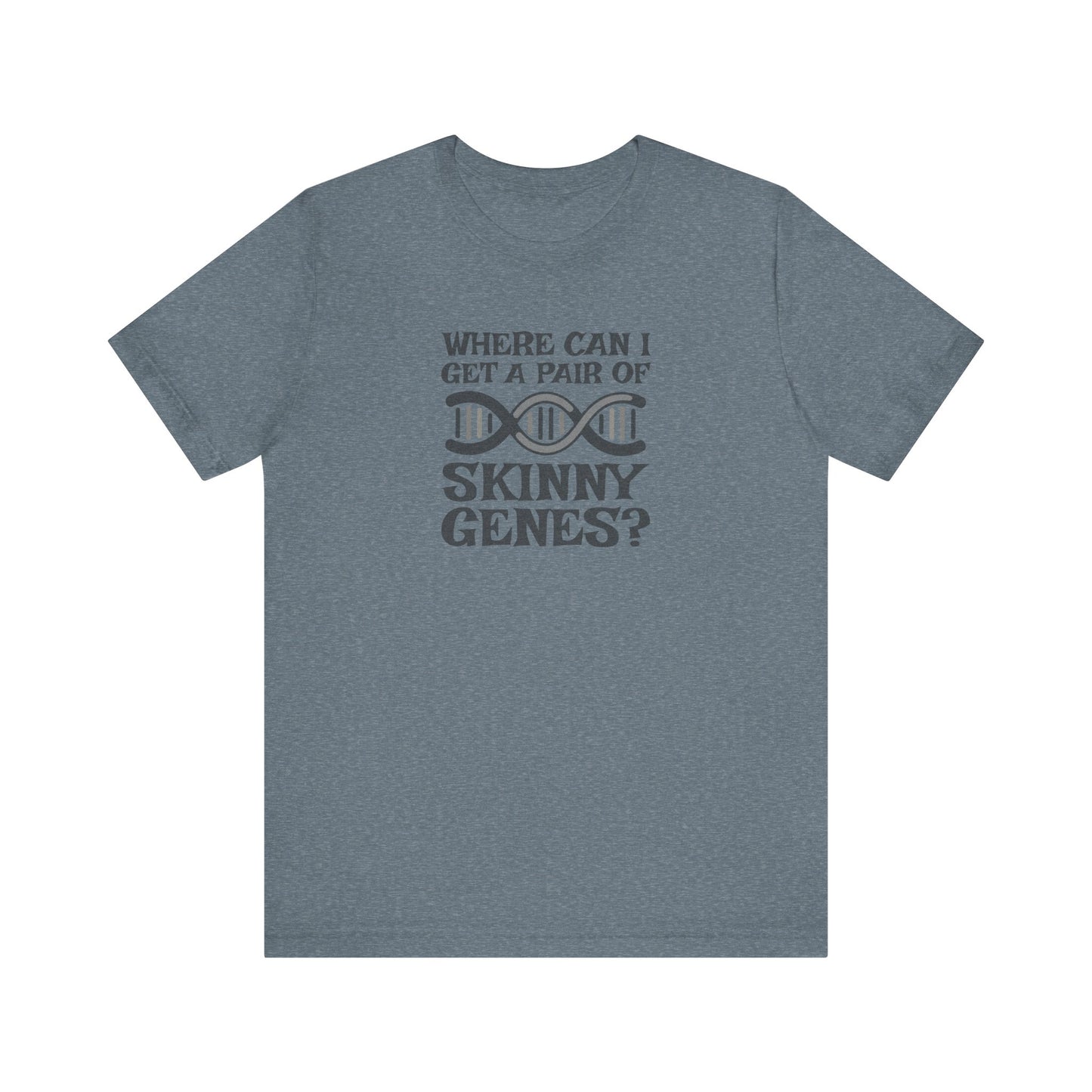 Pair of Skinny Genes — Retro Graphic Tee (Light)