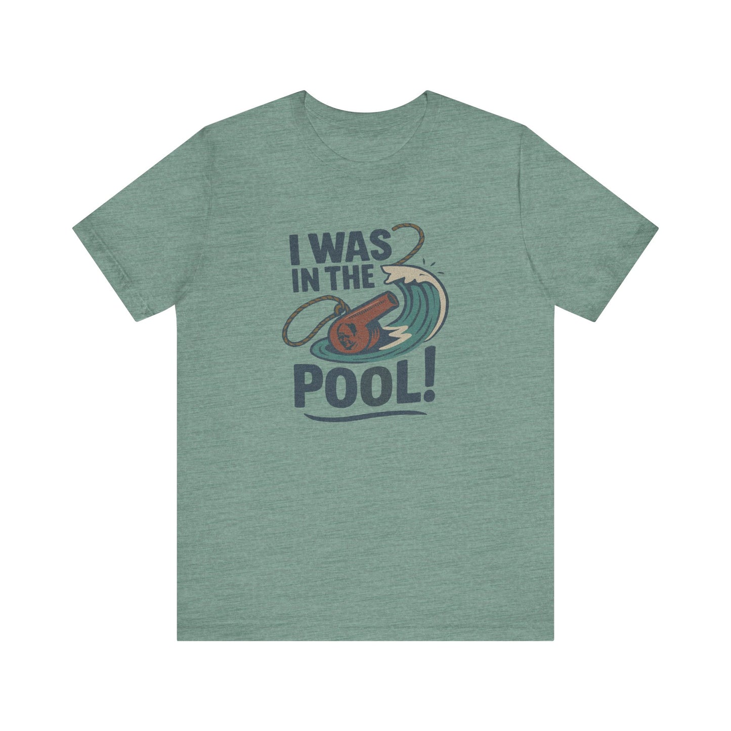 I Was in the Pool! — George Costanza Shrinkage Retro Tee (Light)