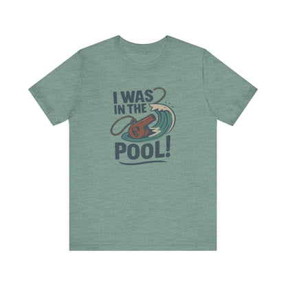 I Was in the Pool! — George Costanza Shrinkage Retro Tee (Light)