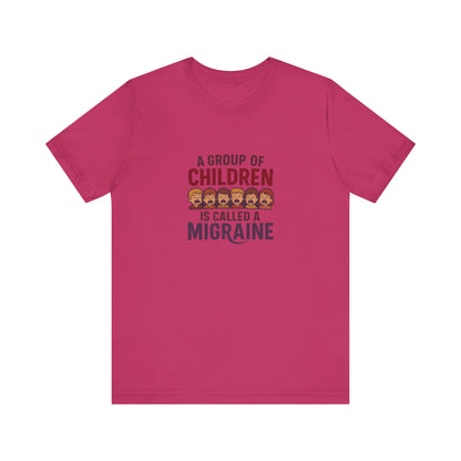 A Group of Children Is Called a Migraine — Retro Tee (Light)