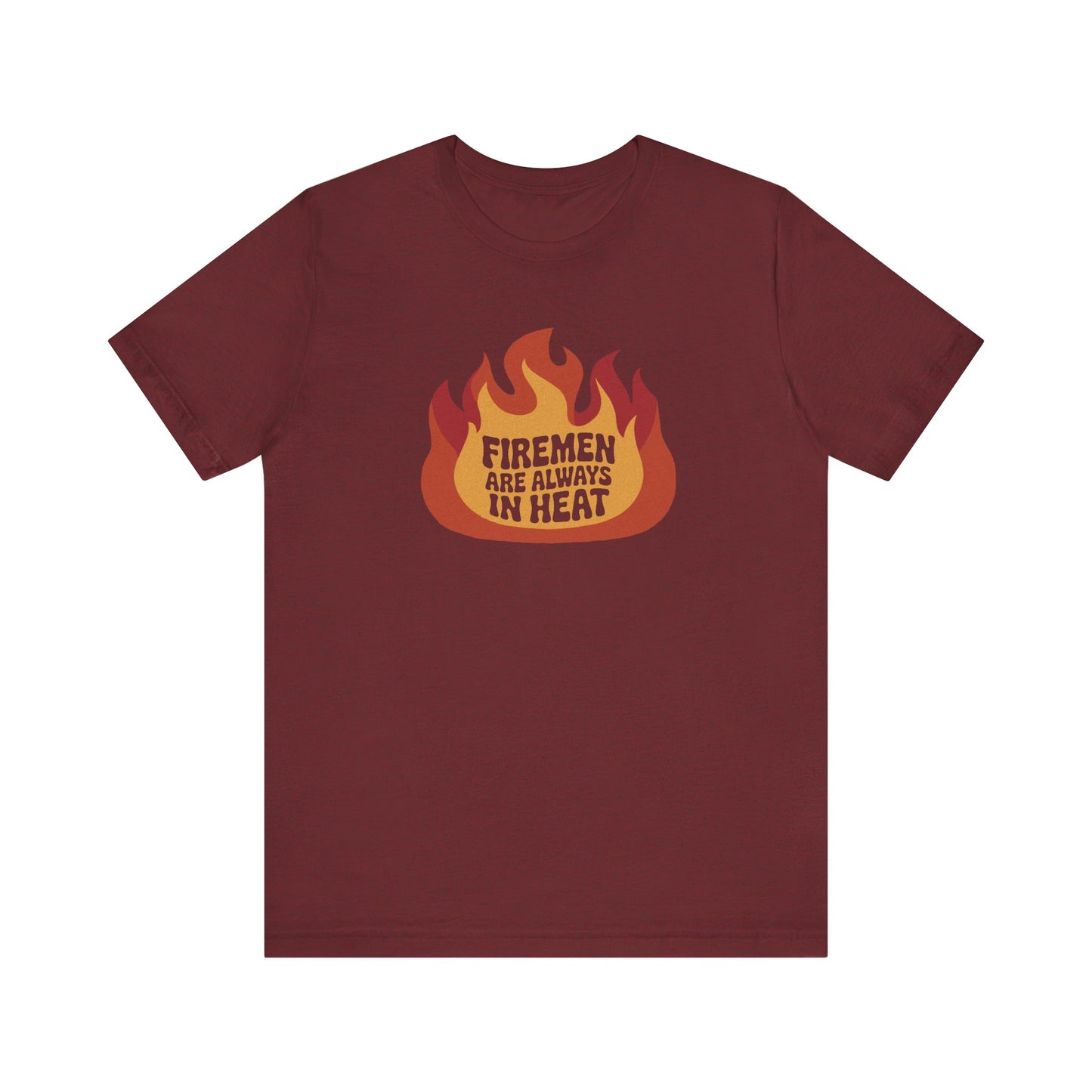 Firemen Are Always in Heat — Flirtatious Retro Tee (Dark)