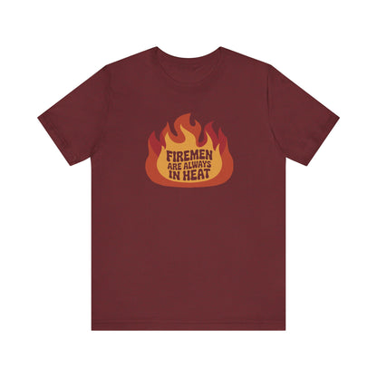 Firemen Are Always in Heat — Flirtatious Retro Tee (Dark)