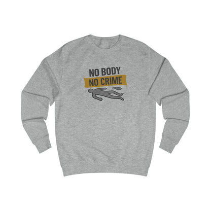 No Body, No Crime — Psych Crime Scene Retro Sweatshirt (Light)