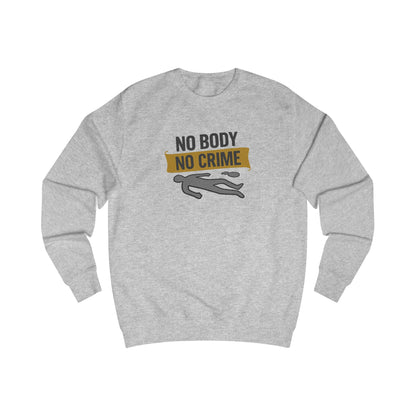 No Body, No Crime — Psych Crime Scene Retro Sweatshirt (Light)
