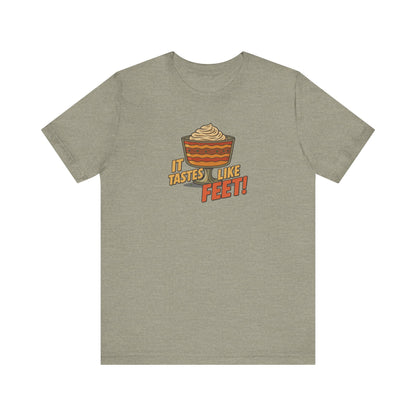 It Tastes Like Feet! — Thanksgiving Trifle Retro Tee (Light)