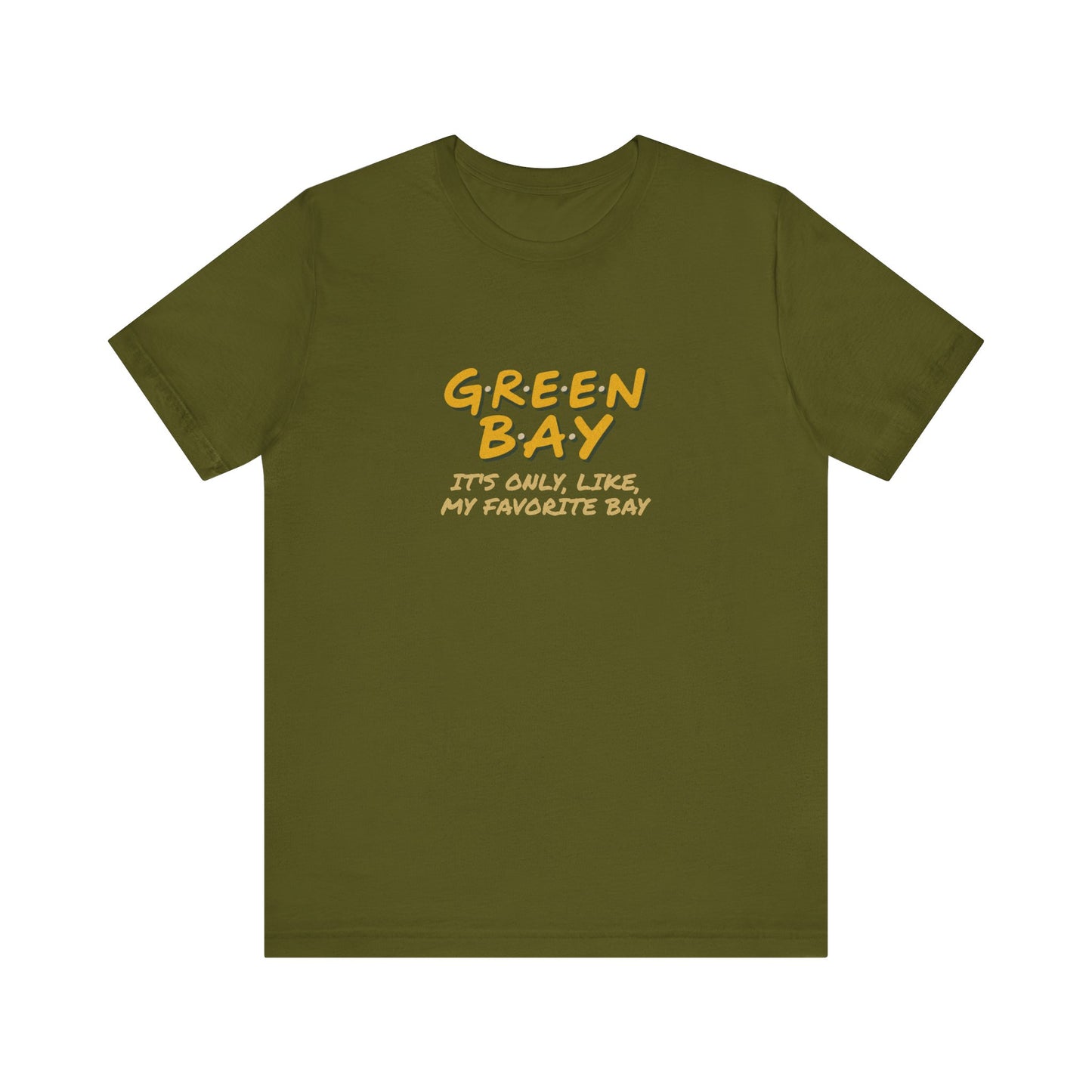 Green Bay (My Favorite Bay) — Phoebe Buffay Football Tee (Dark)