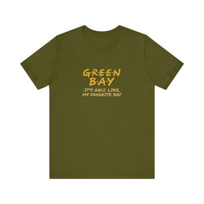 Green Bay (My Favorite Bay) — Phoebe Buffay Football Tee (Dark)