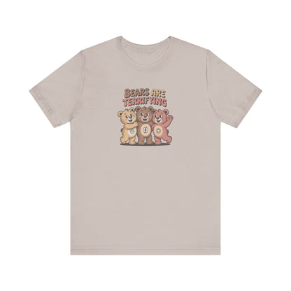 Bears Are Terrifying (Cute Remix) — Retro Tee (Light)