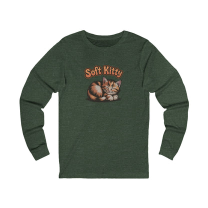 Soft Kitty Sick-Day Lullaby — Big Bang Theory Retro Long Sleeve (Dark)