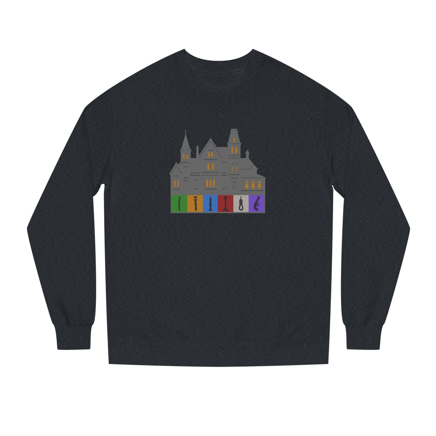 Welcome to Hill House (Off Route 41) — Clue Retro Sweatshirt (Dark)