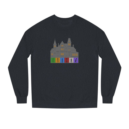 Welcome to Hill House (Off Route 41) — Clue Retro Sweatshirt (Dark)