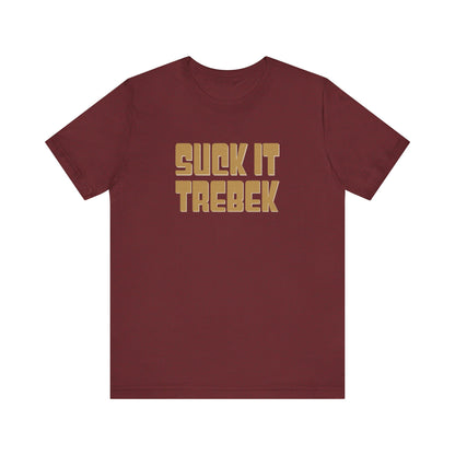 Suck It Trebek — SNL Celebrity Jeopardy Sketch Retro Tee (Dark)