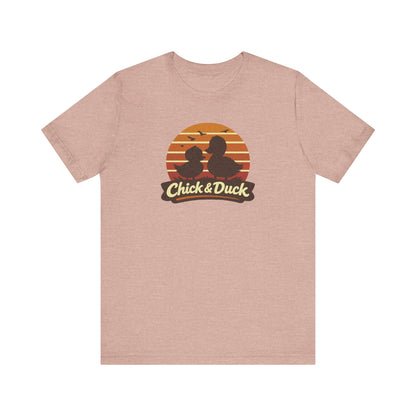 The Chick and the Duck — Friends Retro Tee (Light)