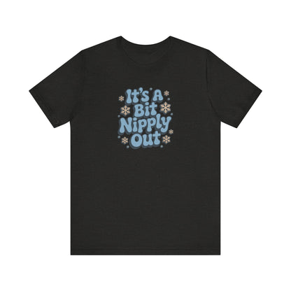 It's a Bit Nipply Out — Christmas Vacation Retro Tee (Dark)