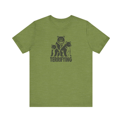Bears Are Terrifying — Retro Silhouette Tee (Light)