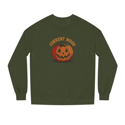 Current Mood (Classic Pumpkin) — Retro Halloween Sweatshirt (Dark)