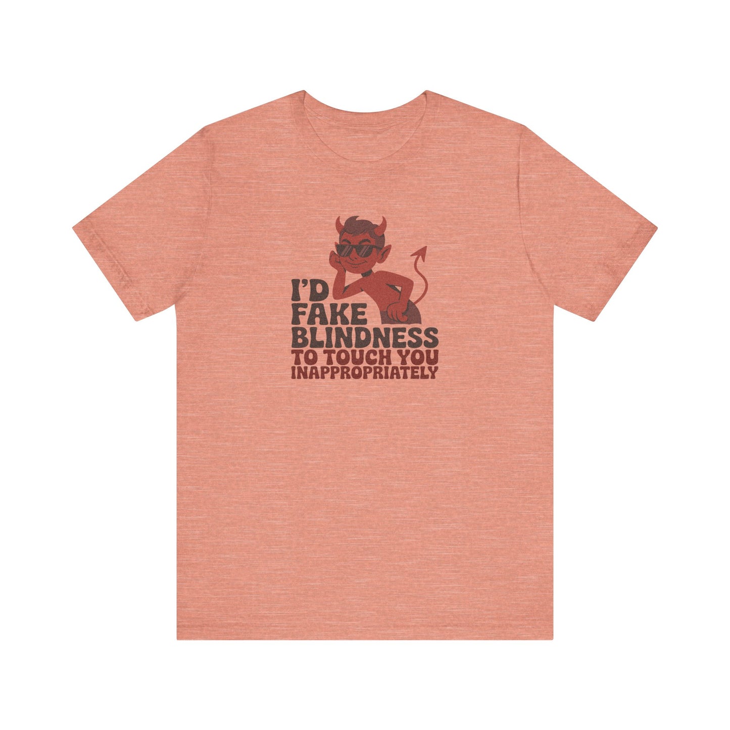 Fake Blindness? The Devil Made Me Do It! — Retro Tee (Light)
