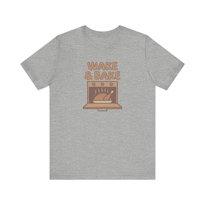 Wake & Bake — Retro Thanksgiving Turkey Tee (Light)