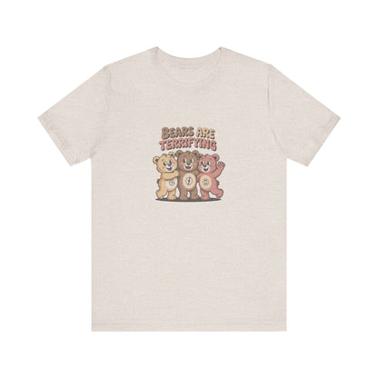 Bears Are Terrifying (Cute Remix) — Retro Tee (Light)