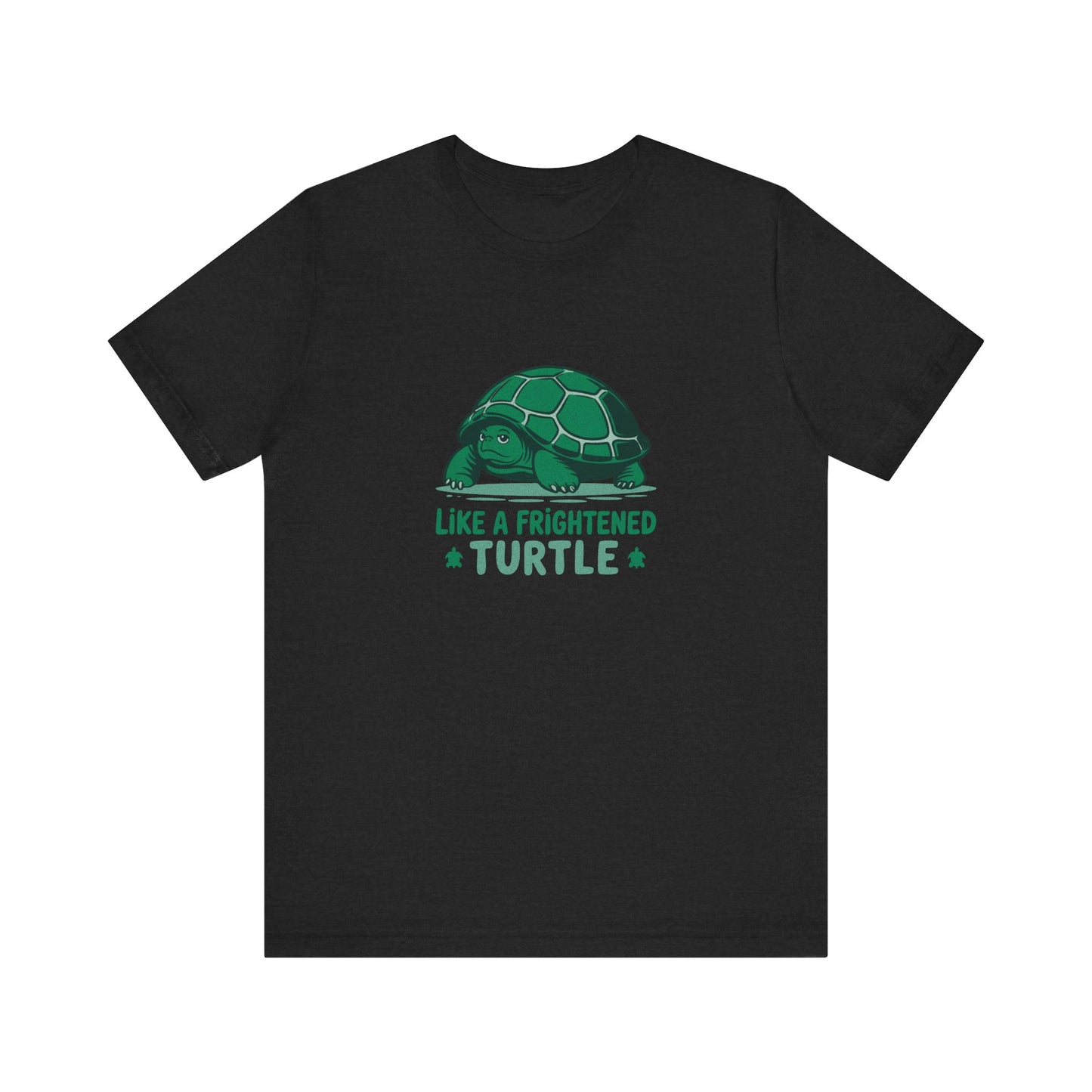 Like a Frightened Turtle — George Costanza Shrinkage Retro Tee (Dark)