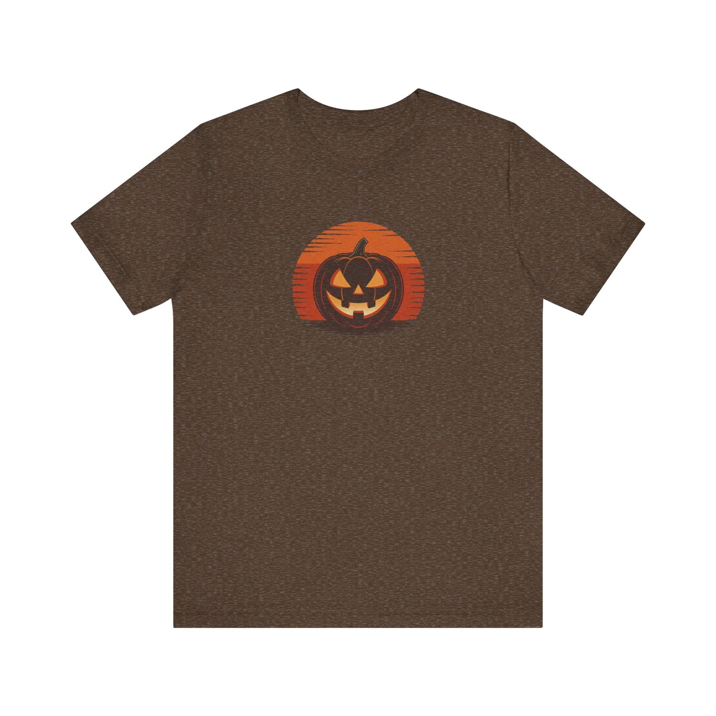 Retro Jack: Sliced Sunset — Halloween Sunset Tee (Dark)