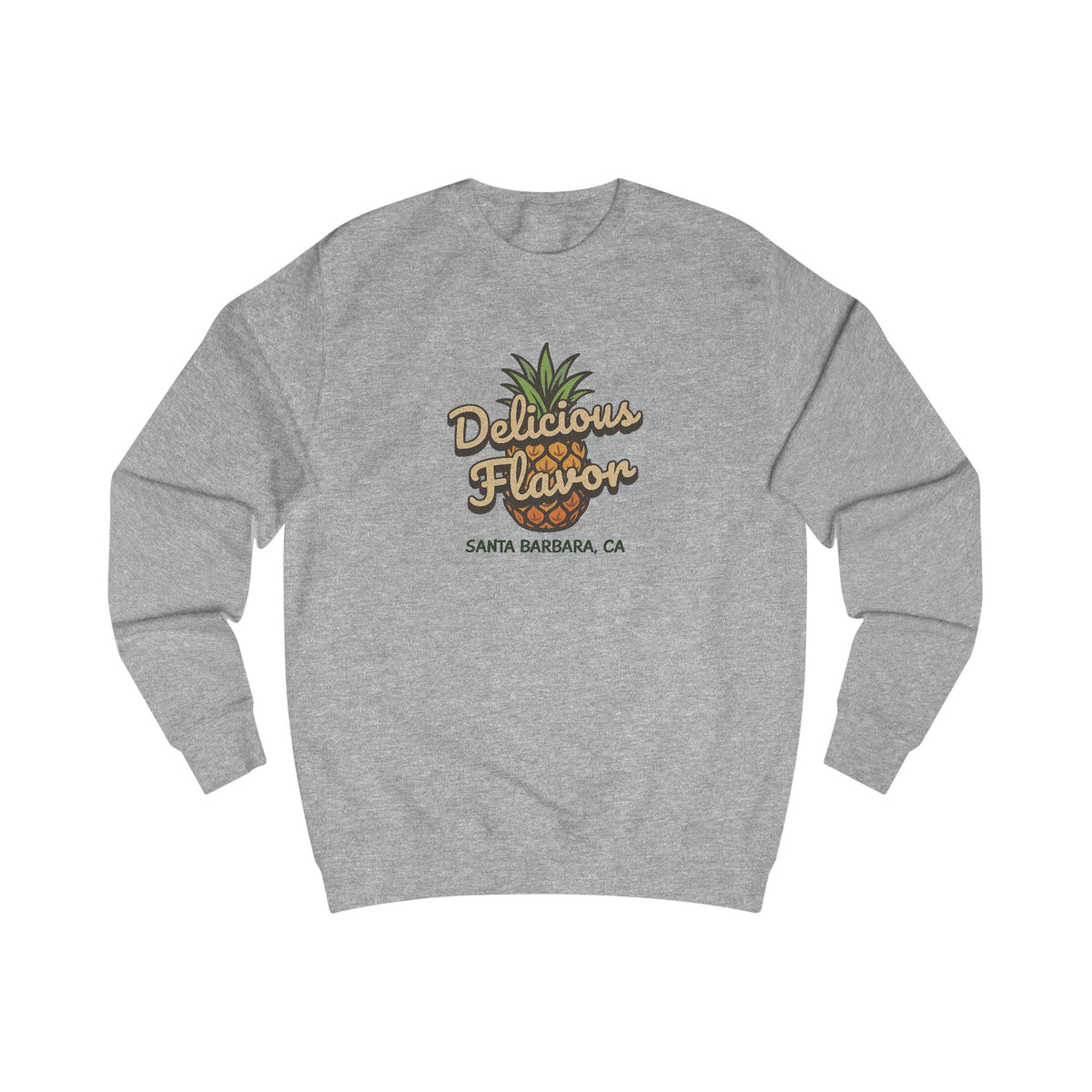 Delicious Flavor — Santa Barbara Pineapple Retro Sweatshirt (Light)