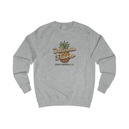 Delicious Flavor — Santa Barbara Pineapple Retro Sweatshirt (Light)