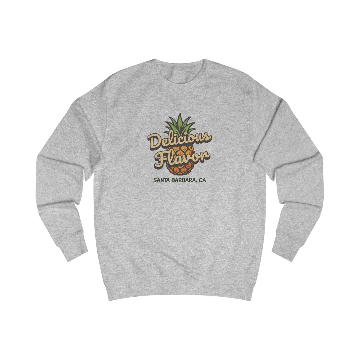 Delicious Flavor — Santa Barbara Pineapple Retro Sweatshirt (Light)
