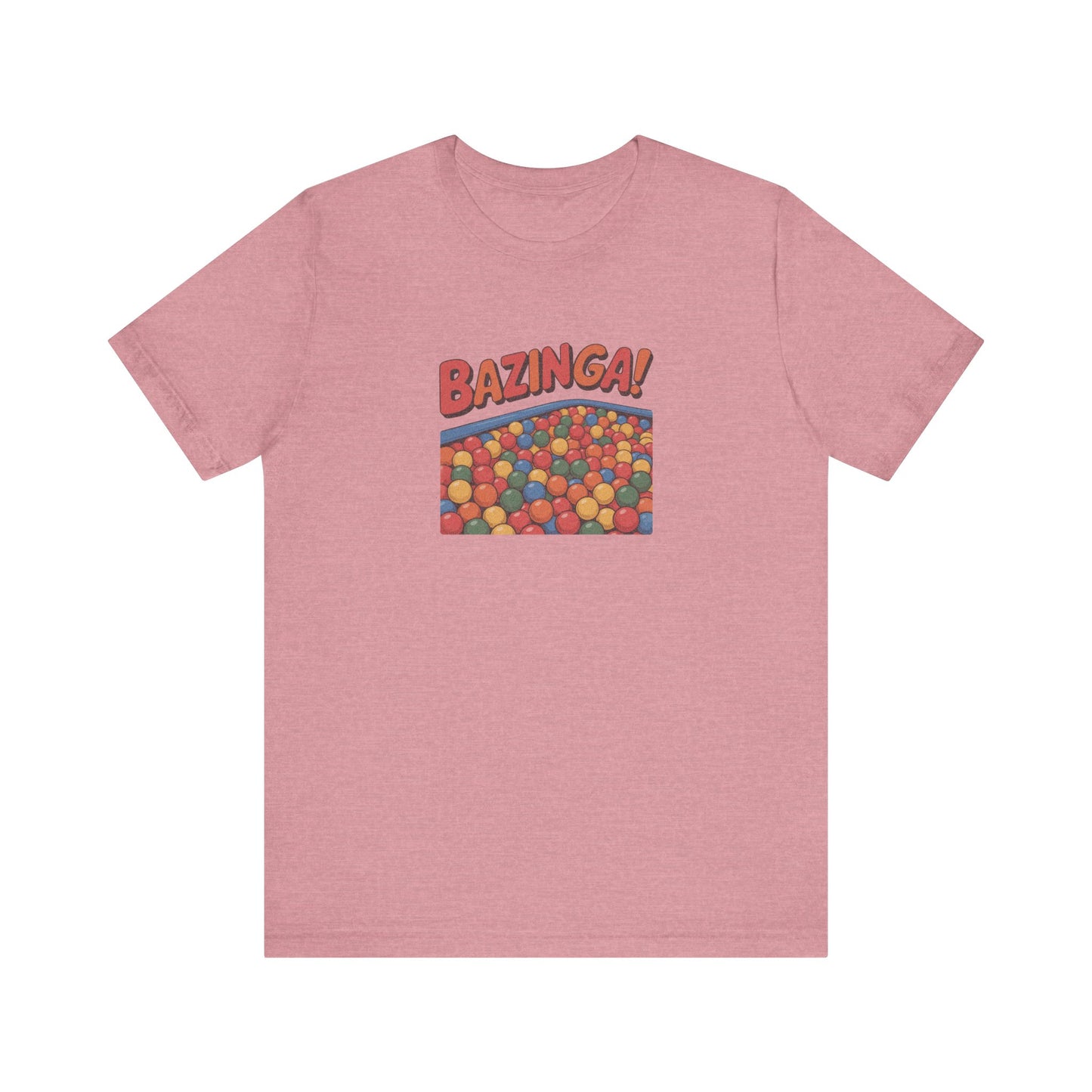Bazinga! Ball Pit — Big Bang Theory Retro Tee (Light)