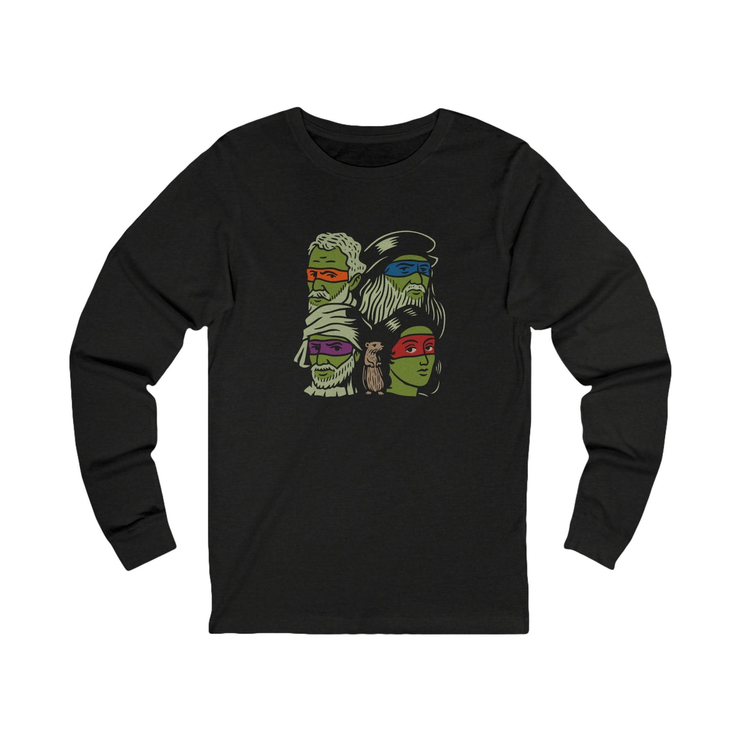 Renaissance Ninja Turtles — TMNT Retro Long Sleeve (Dark)