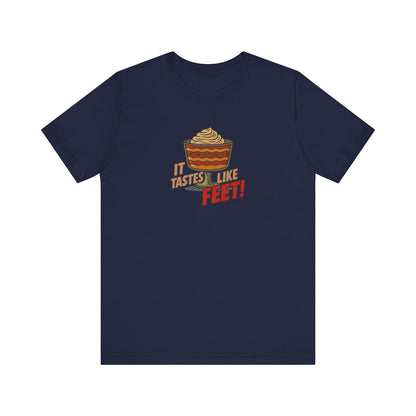 It Tastes Like Feet! — Thanksgiving Trifle Retro Tee (Dark)