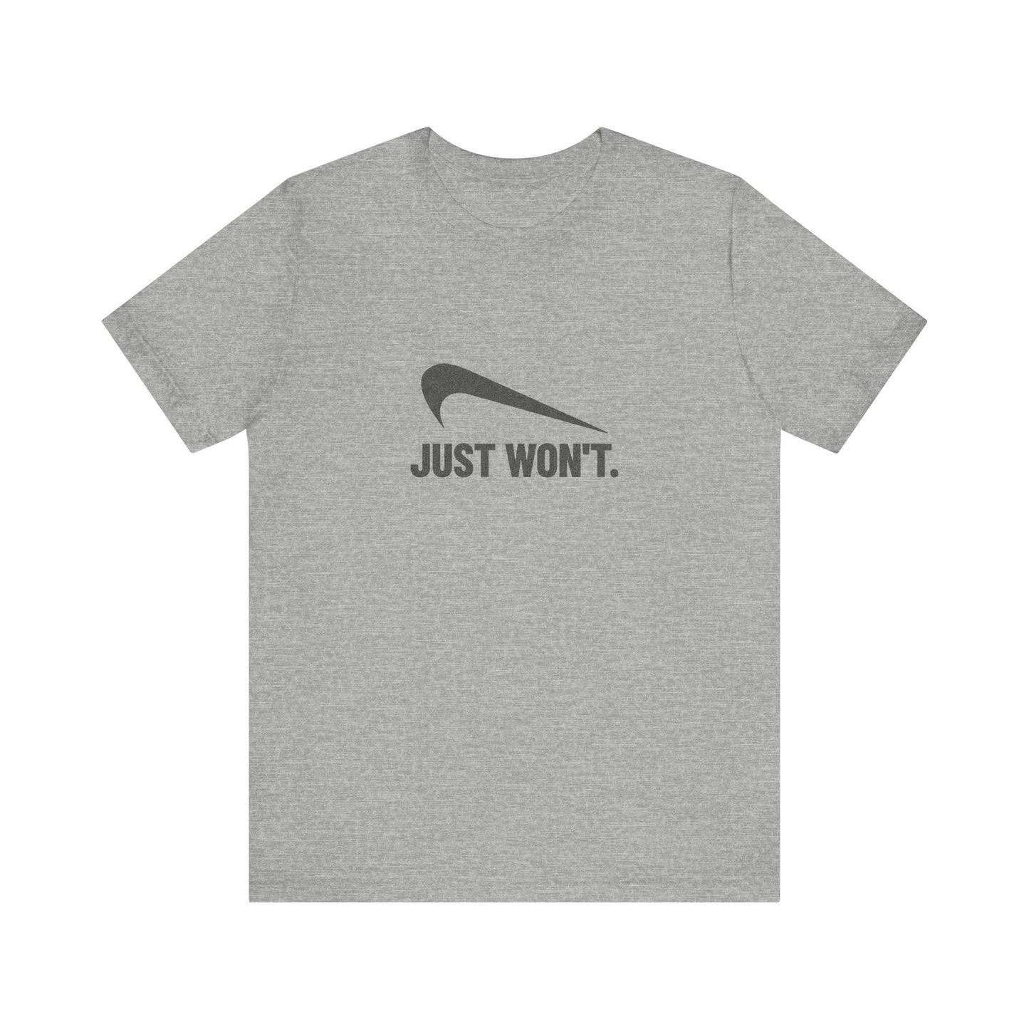 Just Won’t Athletic Parody — Retro Workout Tee (Light)