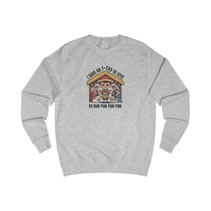 I Have No F*cks to Give — Little Drummer Boy Retro Sweatshirt (Light)