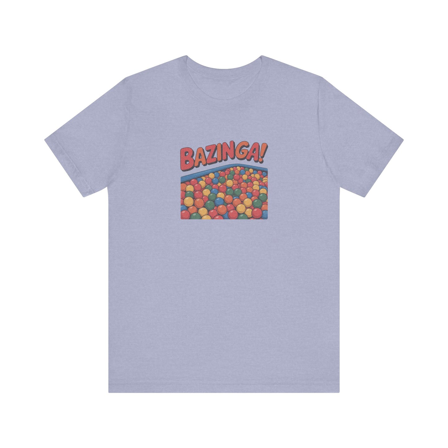 Bazinga! Ball Pit — Big Bang Theory Retro Tee (Light)