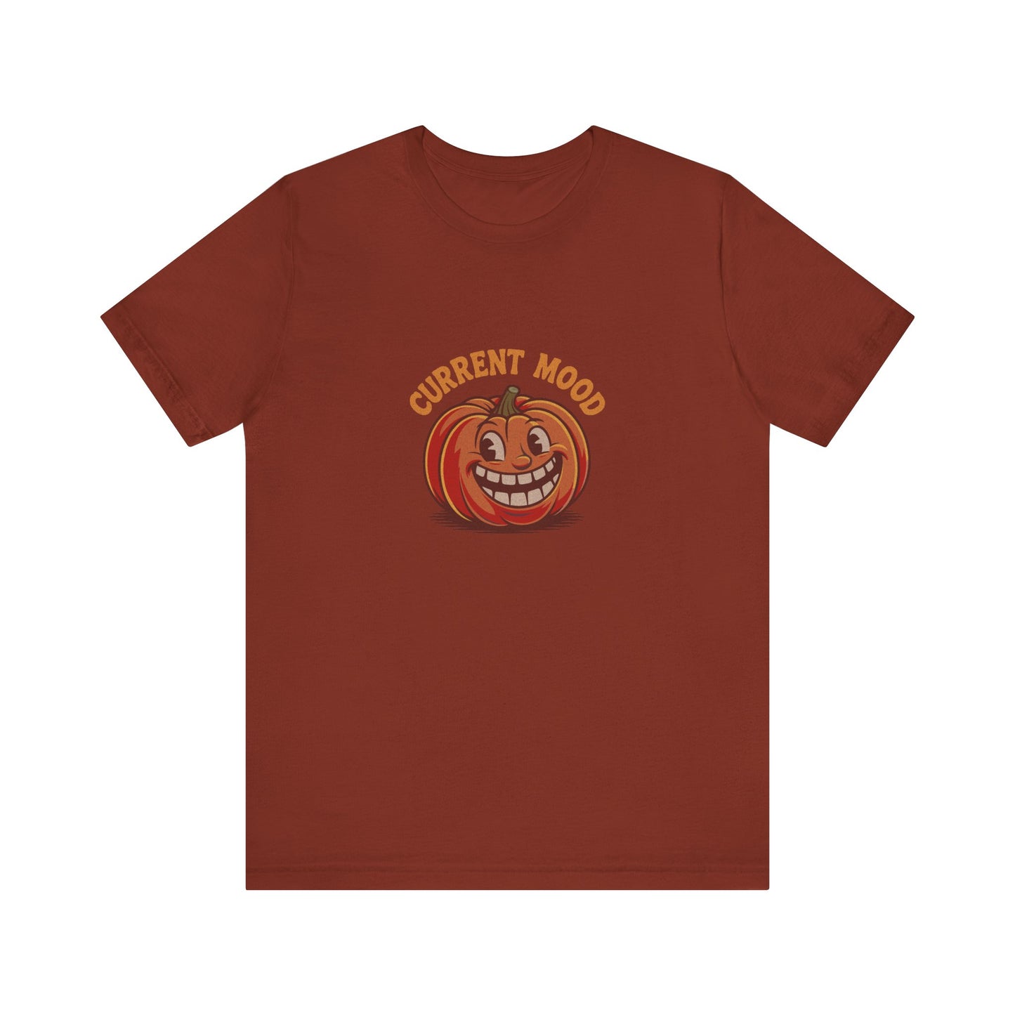 Current Mood (Toothy Jack) — Retro Halloween Tee (Dark)