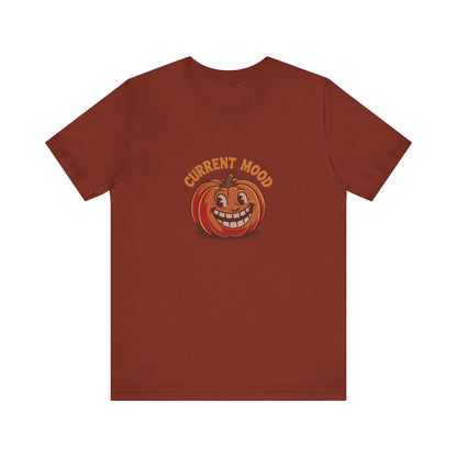 Current Mood (Toothy Jack) — Retro Halloween Tee (Dark)