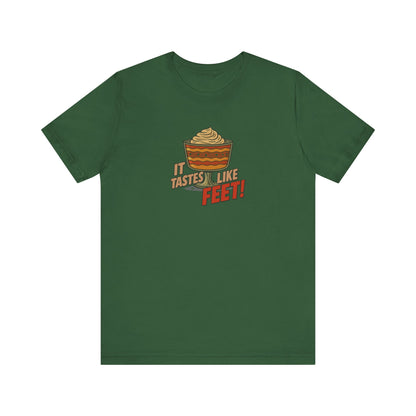 It Tastes Like Feet! — Thanksgiving Trifle Retro Tee (Dark)