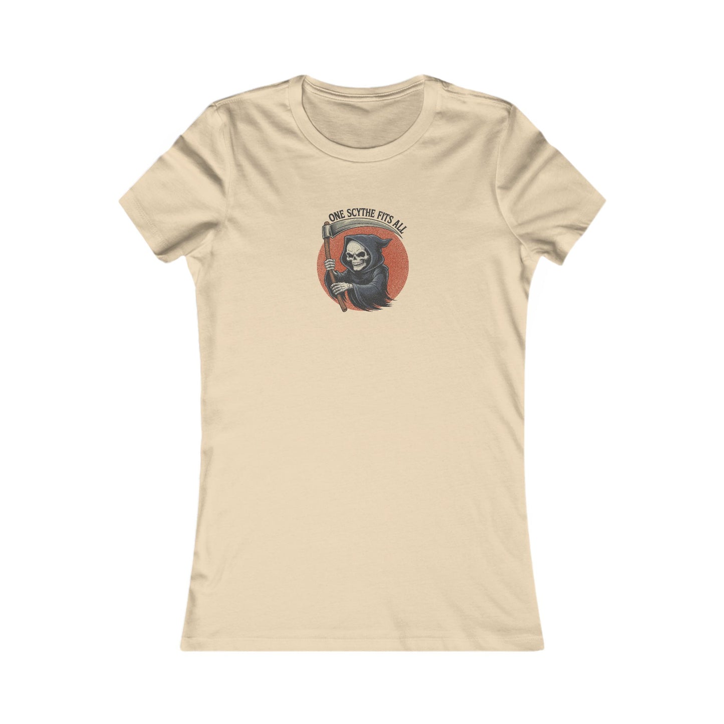 One Scythe Fits All — Grim Reaper Retro Women's Tee (Light)