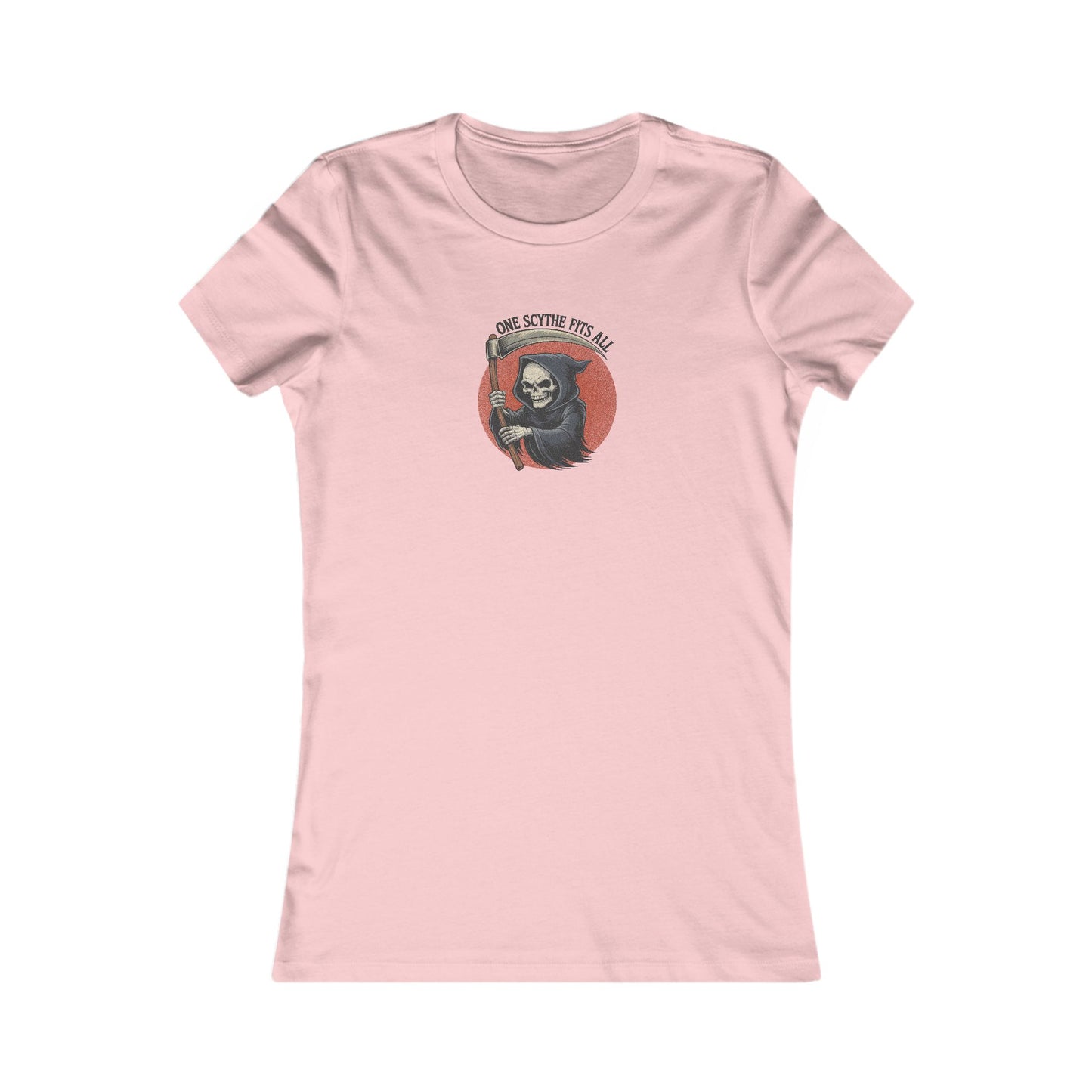 One Scythe Fits All — Grim Reaper Retro Women's Tee (Light)