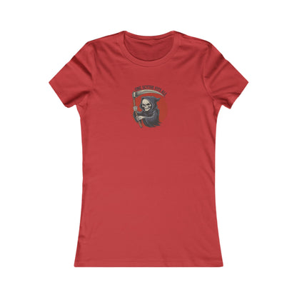 One Scythe Fits All — Grim Reaper Retro Women's Tee (Light)