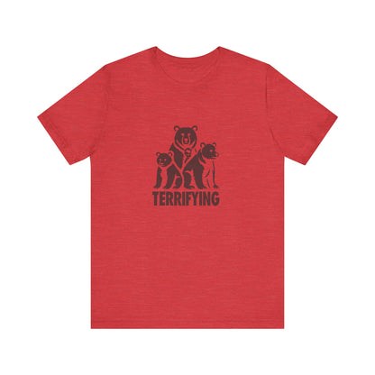 Bears Are Terrifying — Retro Silhouette Tee (Light)