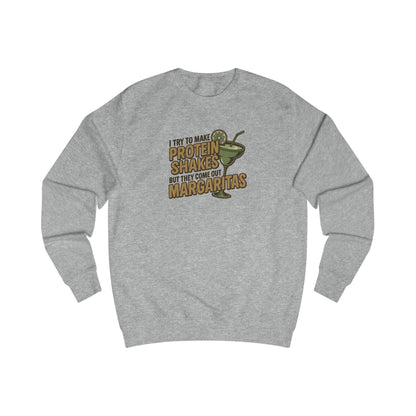 Protein Shakes (Oops, All Margaritas) — Retro Sweatshirt (Light)