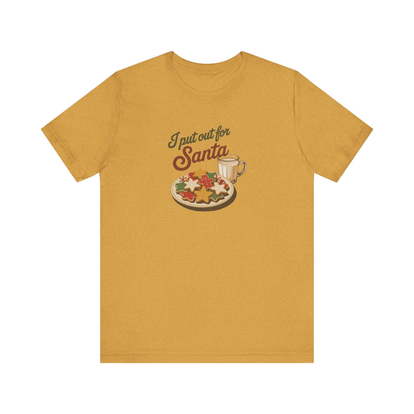 I Put Out for Santa — Retro Christmas Cookies Tee (Light)