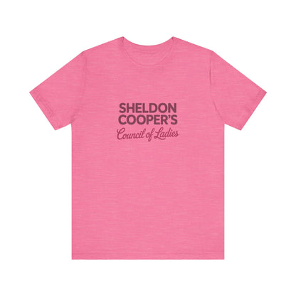Sheldon Cooper’s Council of Ladies — TBBT Retro Tee (Light)