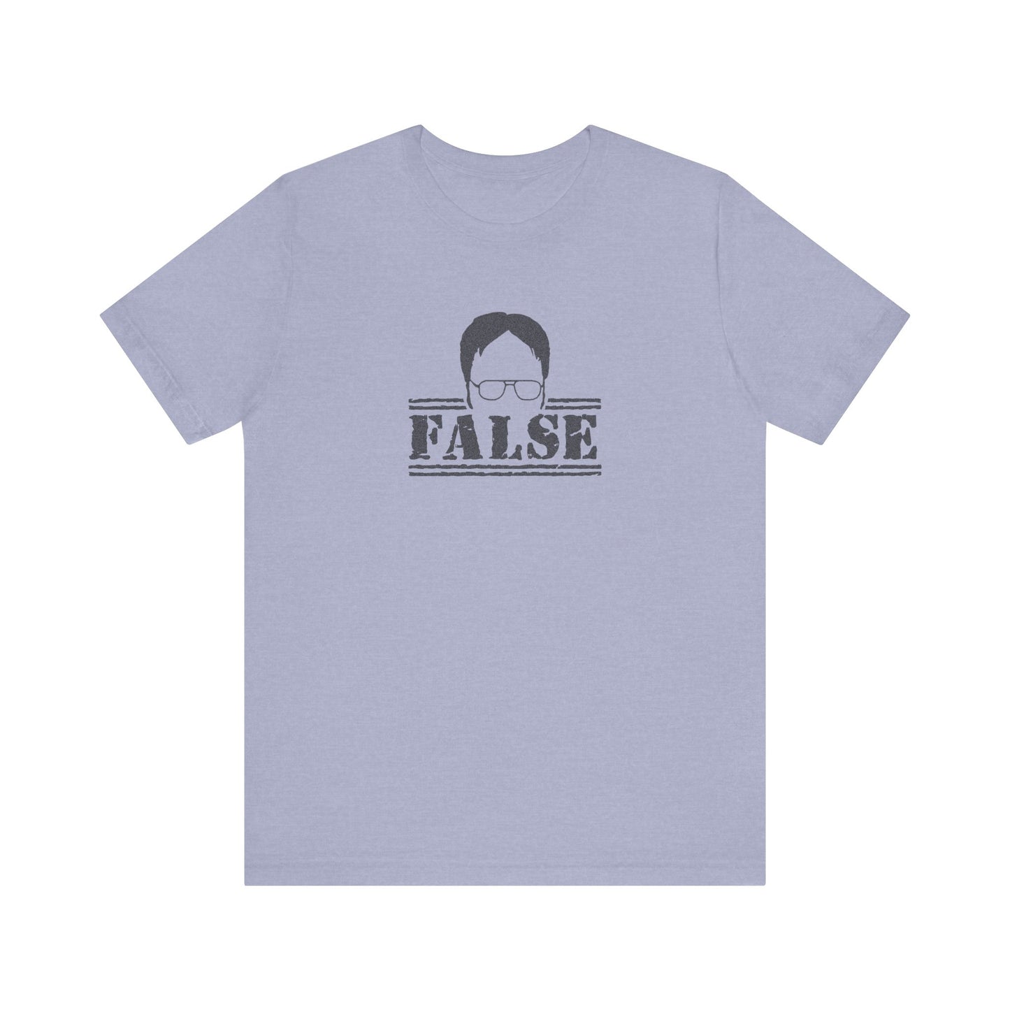 Dwight Schrute FALSE —  The Office-Inspired Retro Tee (Light)
